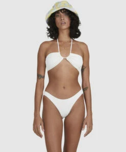 BILLABONG Summer High Hike High-Leg Bikini Bottoms WHITE -Womens Swim BILLABONG ubjx400200 billabongw wht frt2