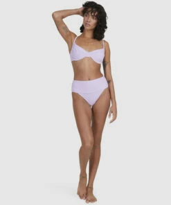 BILLABONG Sunrays Kauai High-Rise Bikini Bottoms LILAC -Womens Swim BILLABONG ubjx400202 billabongs lil frt9