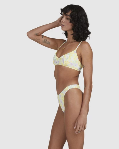BILLABONG Tempest Skimpy Hike Bikini Bottoms LEMON LIME 2 BILLABONG Tempest Skimpy Hike Bikini Bottoms LEMON LIME - Image 2
