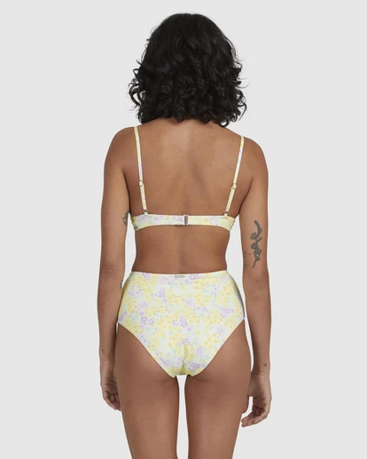 BILLABONG Tempest High Retro High-Rise Bikini Bottoms LEMON LIME 2 BILLABONG Tempest High Retro High-Rise Bikini Bottoms LEMON LIME - Image 2