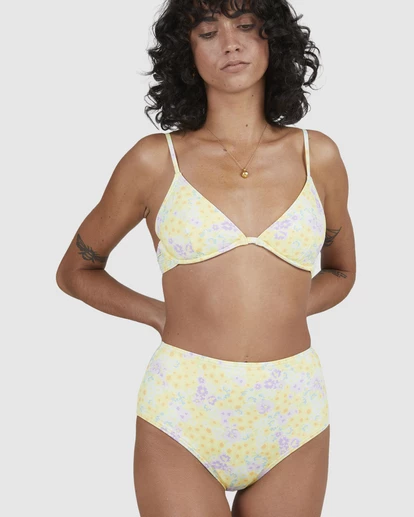BILLABONG Tempest High Retro High-Rise Bikini Bottoms LEMON LIME 7 BILLABONG Tempest High Retro High-Rise Bikini Bottoms LEMON LIME - Image 7
