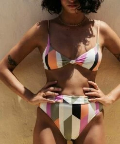 BILLABONG Slow Roller Rise Bikini Bottoms MULTI