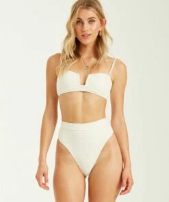 BILLABONG Peeky Days Rise Bikini Bottoms SALT CRYSTAL 9 BILLABONG Peeky Days Rise Bikini Bottoms SALT CRYSTAL -Womens Swim BILLABONG xb122bpe billabongw scs frt1