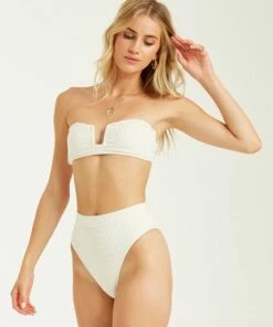 BILLABONG Peeky Days Rise Bikini Bottoms SALT CRYSTAL 8 BILLABONG Peeky Days Rise Bikini Bottoms SALT CRYSTAL -Womens Swim BILLABONG xb122bpe billabongw scs sd1