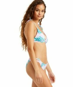 BILLABONG Love Palms Lowrider Bikini Bottoms LOVELY LILAC -Womens Swim BILLABONG xb162blo billabongw lvl frt2