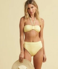 BILLABONG Sundipped Rise Bikini Bottoms PINA COLADA -Womens Swim BILLABONG xb363bsu billabongw pca frt1
