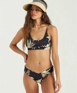 BILLABONG Night Sesh Fiji Bikini Bottoms BLACK PEBBLE -Womens Swim BILLABONG xb383bni billabongw bpb frt2