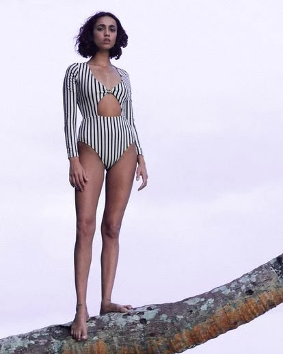 BILLABONG Palm Side Long Sleeve Swimsuit MULTI 2 BILLABONG Palm Side Long Sleeve Swimsuit MULTI - Image 2