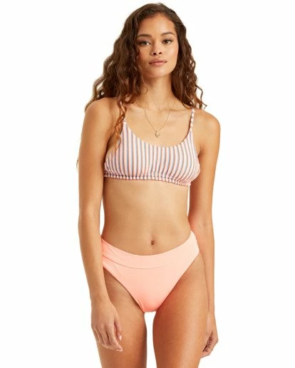BILLABONG Hey Now Mini Crop Bikini Top PEACH KISS 4 BILLABONG Hey Now Mini Crop Bikini Top PEACH KISS - Image 4