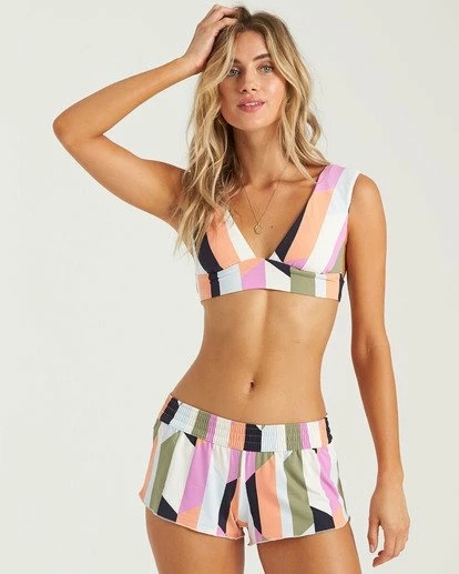 BILLABONG Slow Roller Plunge Bikini Top MULTI 2 BILLABONG Slow Roller Plunge Bikini Top MULTI - Image 2