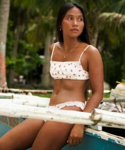 BILLABONG Kiss The Day Bralette Bikini Top SALT CRYSTAL