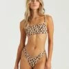 BILLABONG Wild Ways Bralette Bikini Top ANIMAL