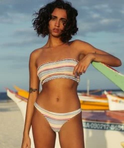 BILLABONG Gimme Sun Smock Tube Bikini Top MULTI