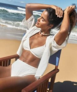 BILLABONG Peeky Days Tri Bikini Top SALT CRYSTAL