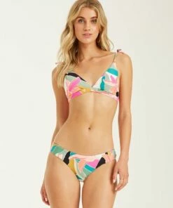 BILLABONG Wild Sun Banded Tri Bikini Top MULTI -Womens Swim BILLABONG xt532bwi billabongwg mul frt1
