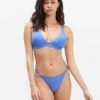 BILLABONG Sol Searcher High Point Tri Bikini Top BLUE WINK