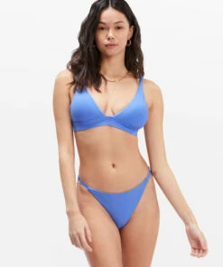 BILLABONG Sol Searcher High Point Tri Bikini Top BLUE WINK