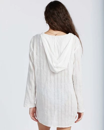 BILLABONG Same Story Dress WHITE STRIPE 4 BILLABONG Same Story Dress WHITE STRIPE - Image 4
