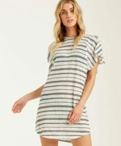 BILLABONG Out For Waves Cover-Up Dress BLACK PEBBLE