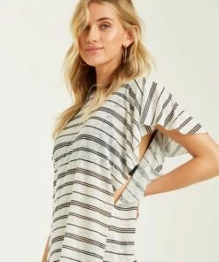 BILLABONG Out For Waves Cover-Up Dress BLACK PEBBLE -Womens Swim BILLABONG xv07tbou billabongw scs frt2